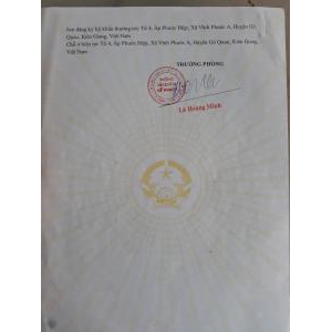 Bộ Giấy Tờ - Sản Phẩm Khóm Sấy, Mứt Khóm, Kẹo Khóm, Nước Màu Khóm