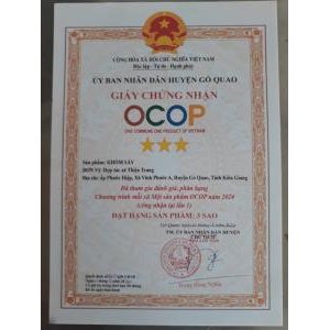 Bộ Giấy Tờ - Sản Phẩm Khóm Sấy, Mứt Khóm, Kẹo Khóm, Nước Màu Khóm