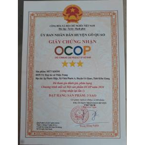 Bộ Giấy Tờ - Sản Phẩm Khóm Sấy, Mứt Khóm, Kẹo Khóm, Nước Màu Khóm
