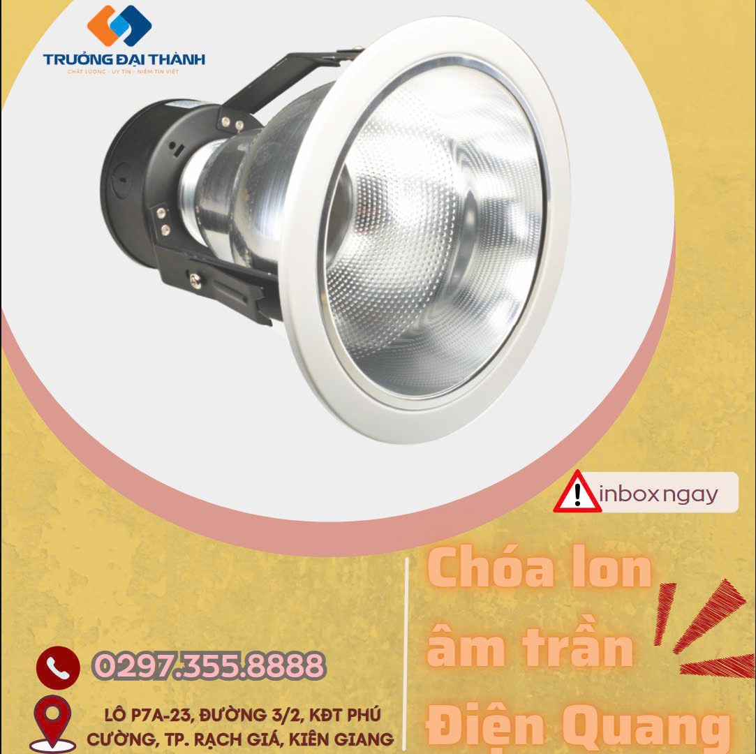 4867DeD8EbH7B59 Chóa lon âm trần Điện Quang ĐQ_DL 50V ( đứng 5